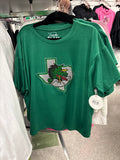 Youth Green Crop w/ silver logo & rhinestones