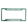 Green License Plate Cover