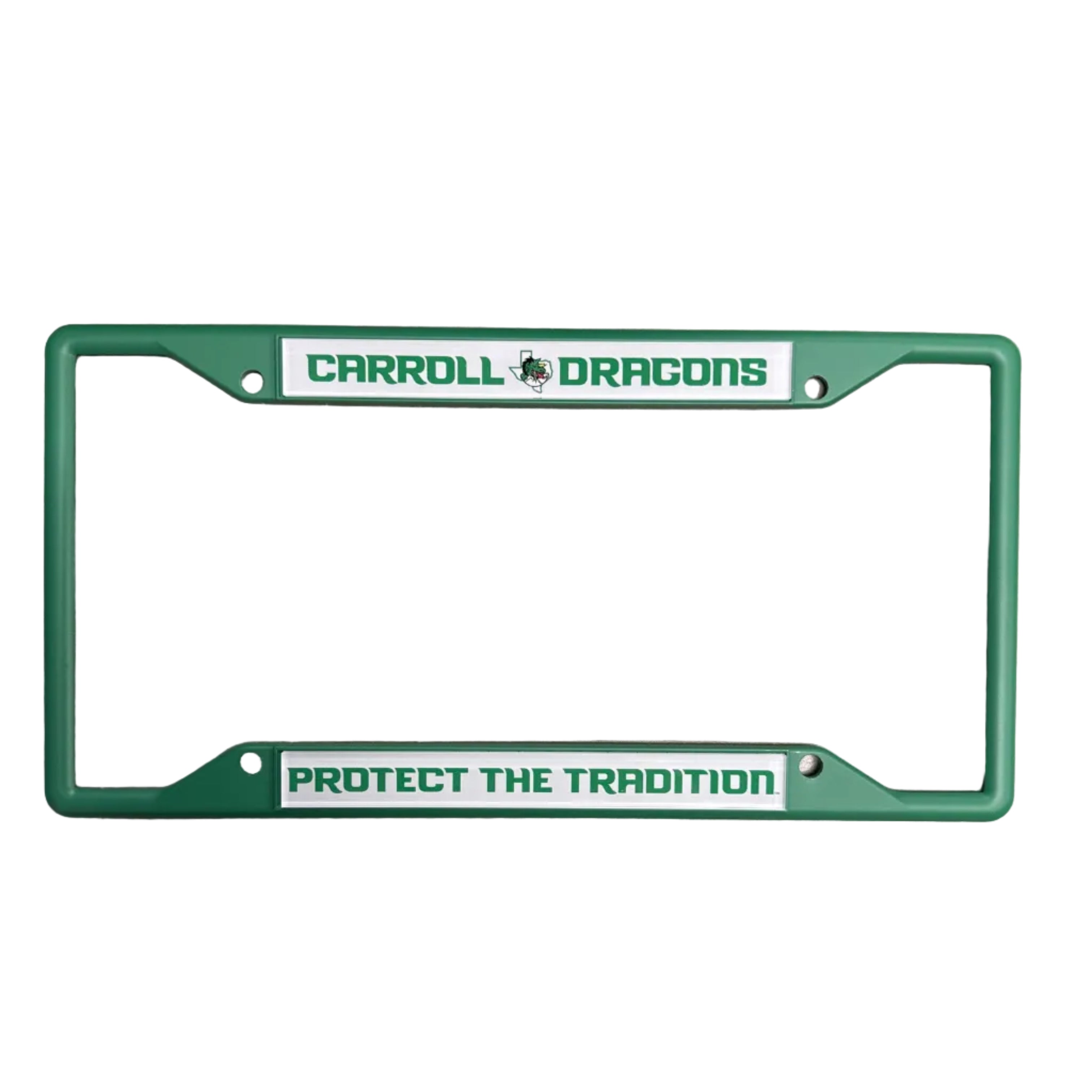 Green License Plate Cover