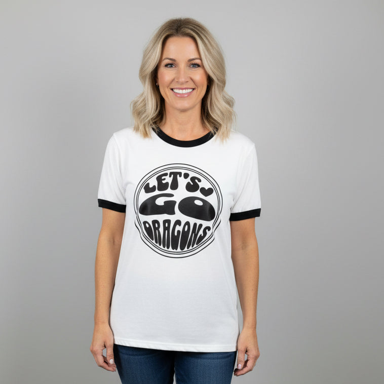 Unisex Vintage Let's Go Dragons Tee