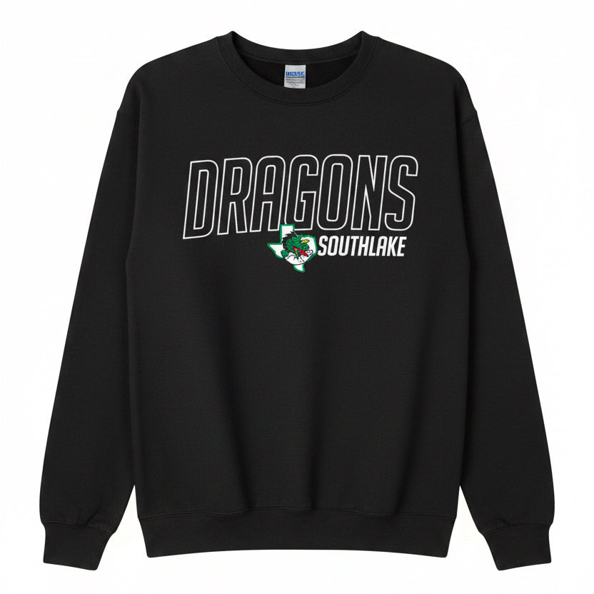 Black Sweatshirt Dragons Southlake