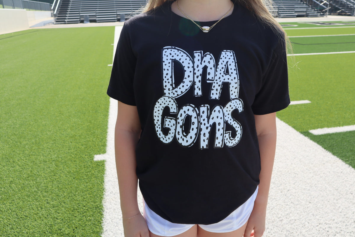 Youth Black Dot Dragons T-Shirt