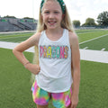 Youth White Tank Multicolored Dragons