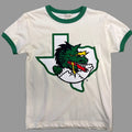 Toddler Oatmeal & Green Trim Tee w/ Logo