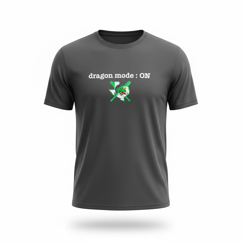 Black Athletic Tee Dragon Mode : ON