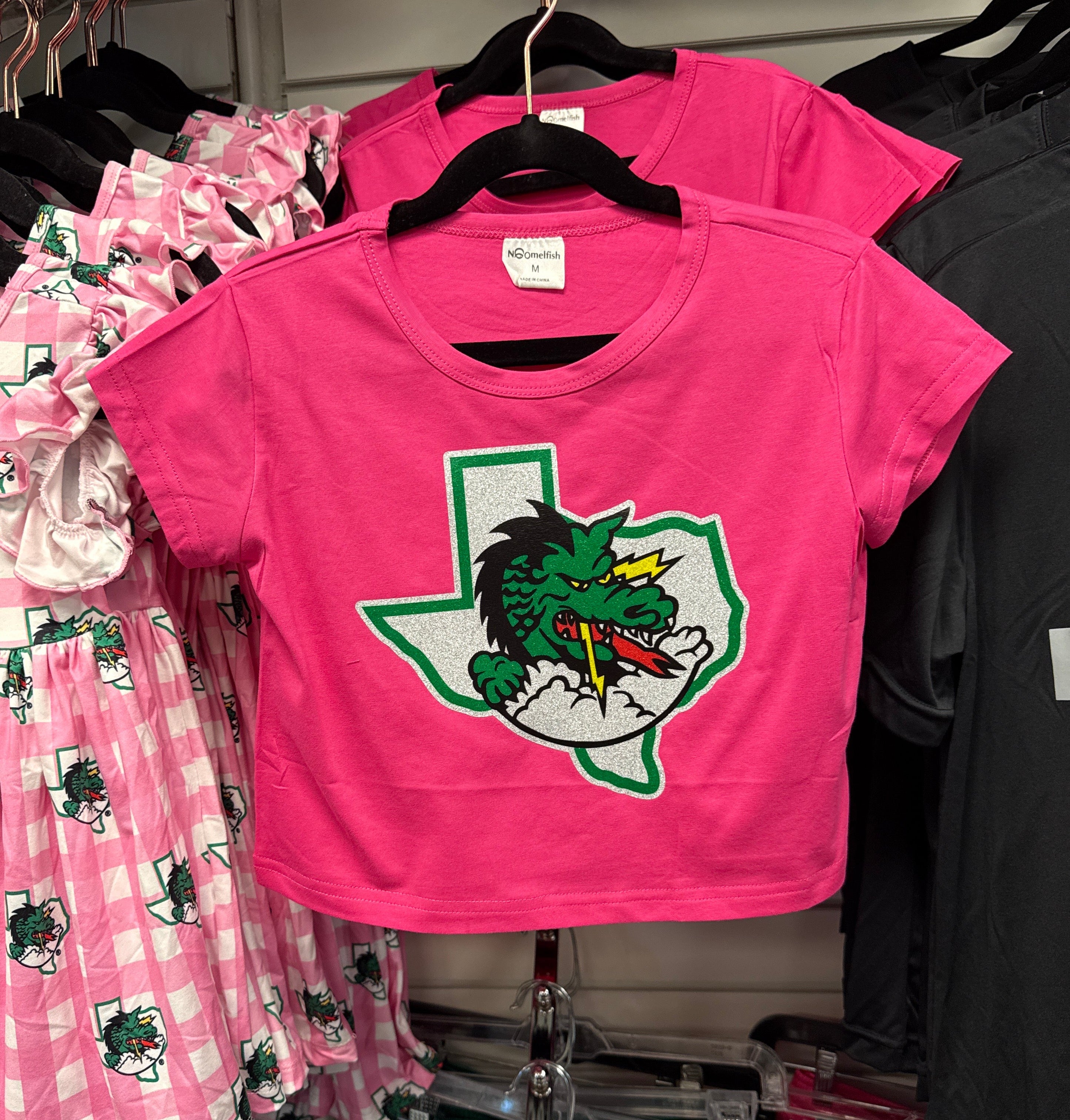 Youth Pink top Sparkle Logo