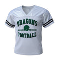 White Jersey with Flat Dragons Football