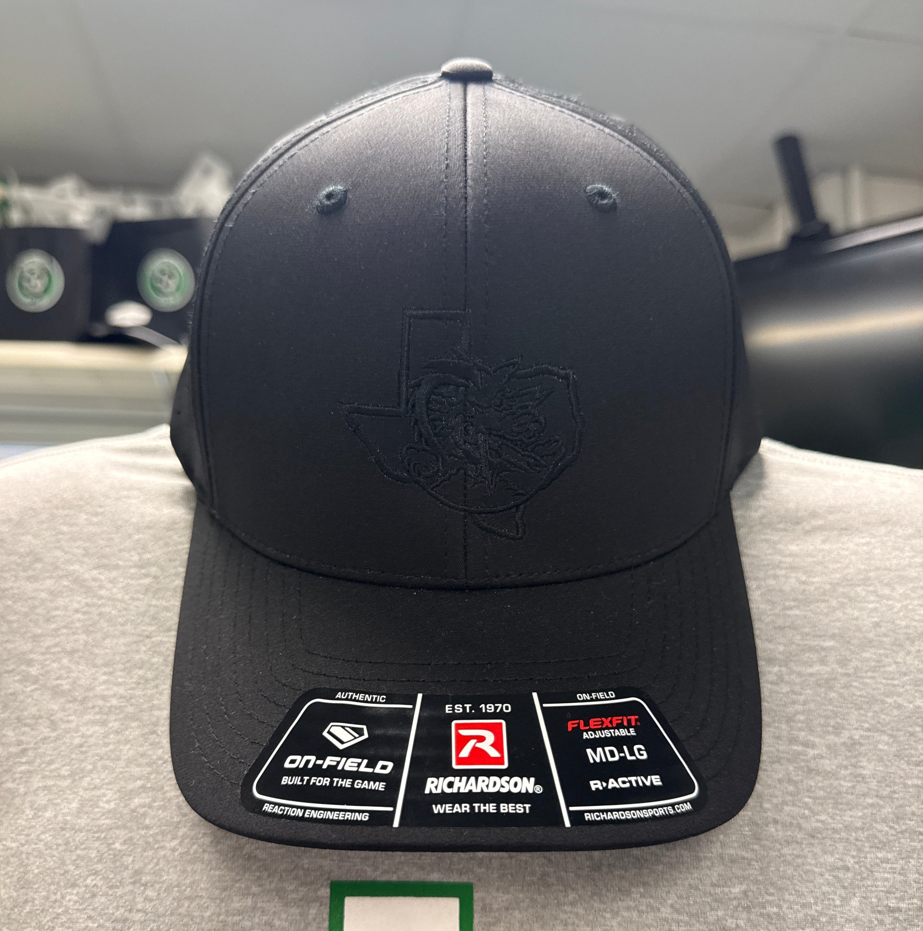 Richardson Black on Black Hat