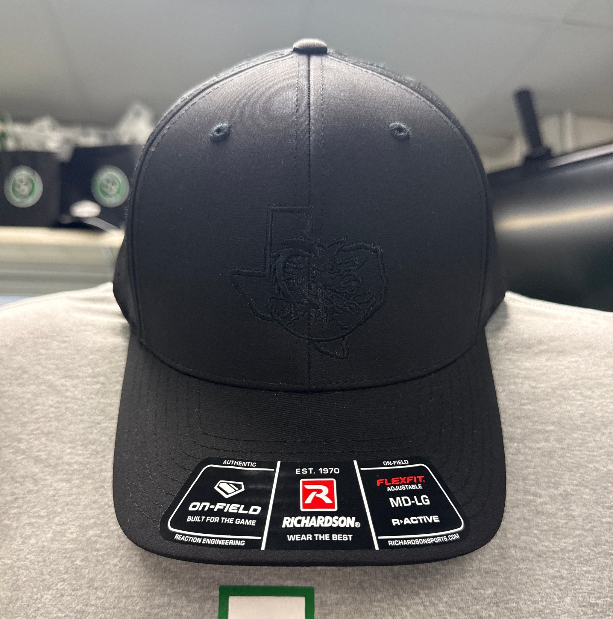 Richardson Black on Black Hat
