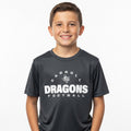 Youth Black T-Shirt Arched Dragons