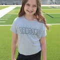 Gray Tee with All Stone Dragon Burst