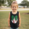 Youth Black Athletic Tank Bow Baseball