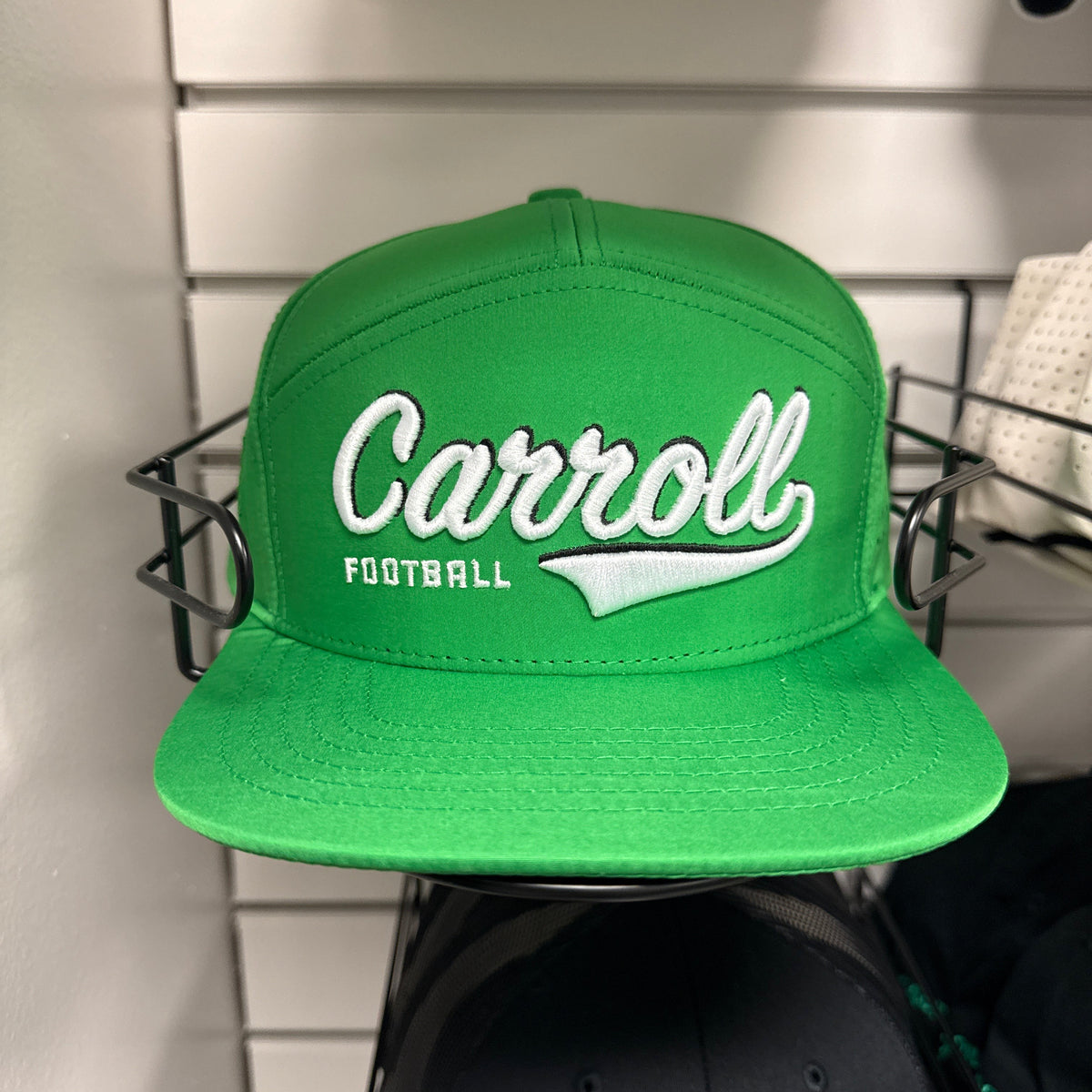Green Carroll Football StickStar Hat