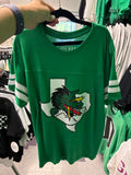Youth Green w/ white striped tee Logo