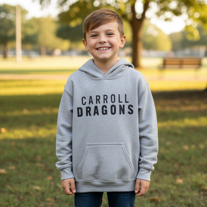 Youth Grey Hoodie Logo