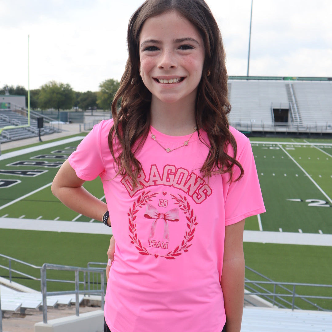 Youth Hot Pink Go Team Tee