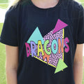 Youth Black Multicolored 80s Dragons