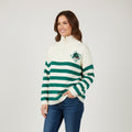 Stripe Sweater w/ patch