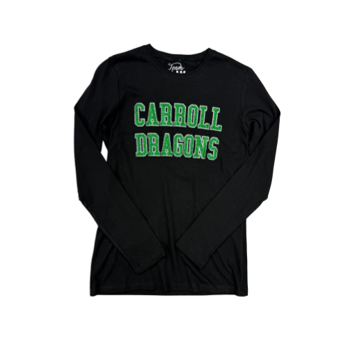 Long Sleeve Black Carroll Dragons