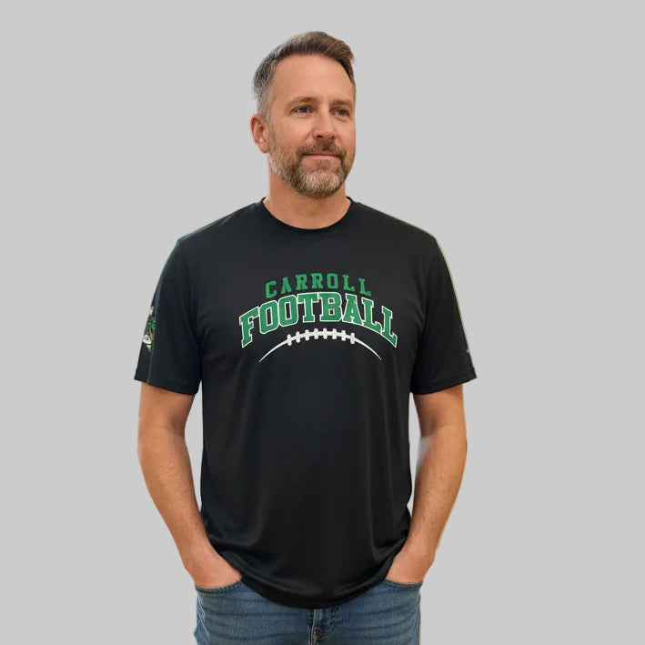 Men Carroll Football Adidas SS Tech Tee Black
