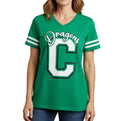 Green C Dragons V-Neck Tee