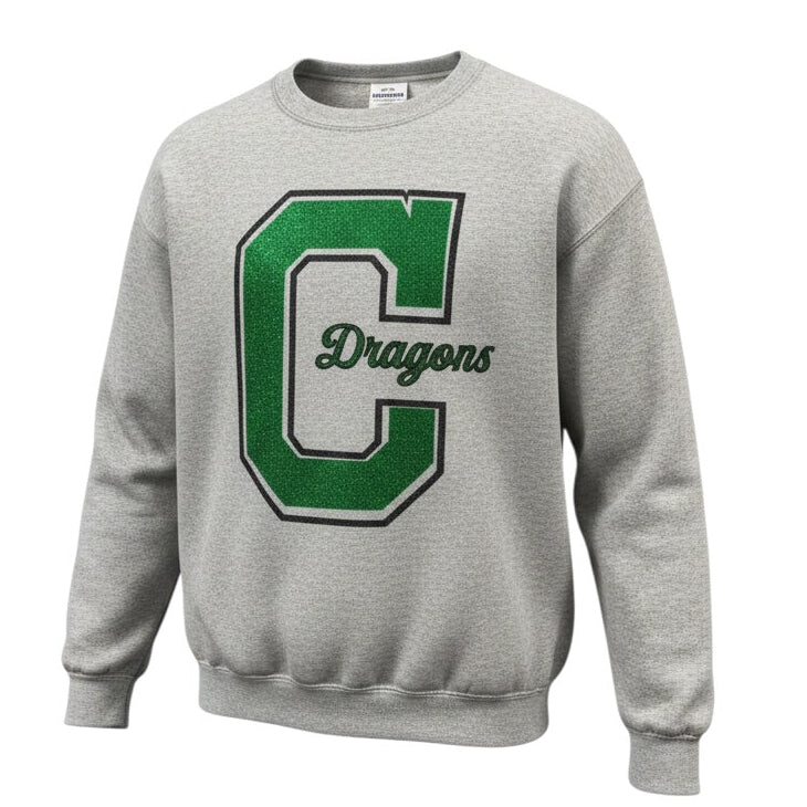 Women's Gray Chicka-d Sweater lg C Dragons