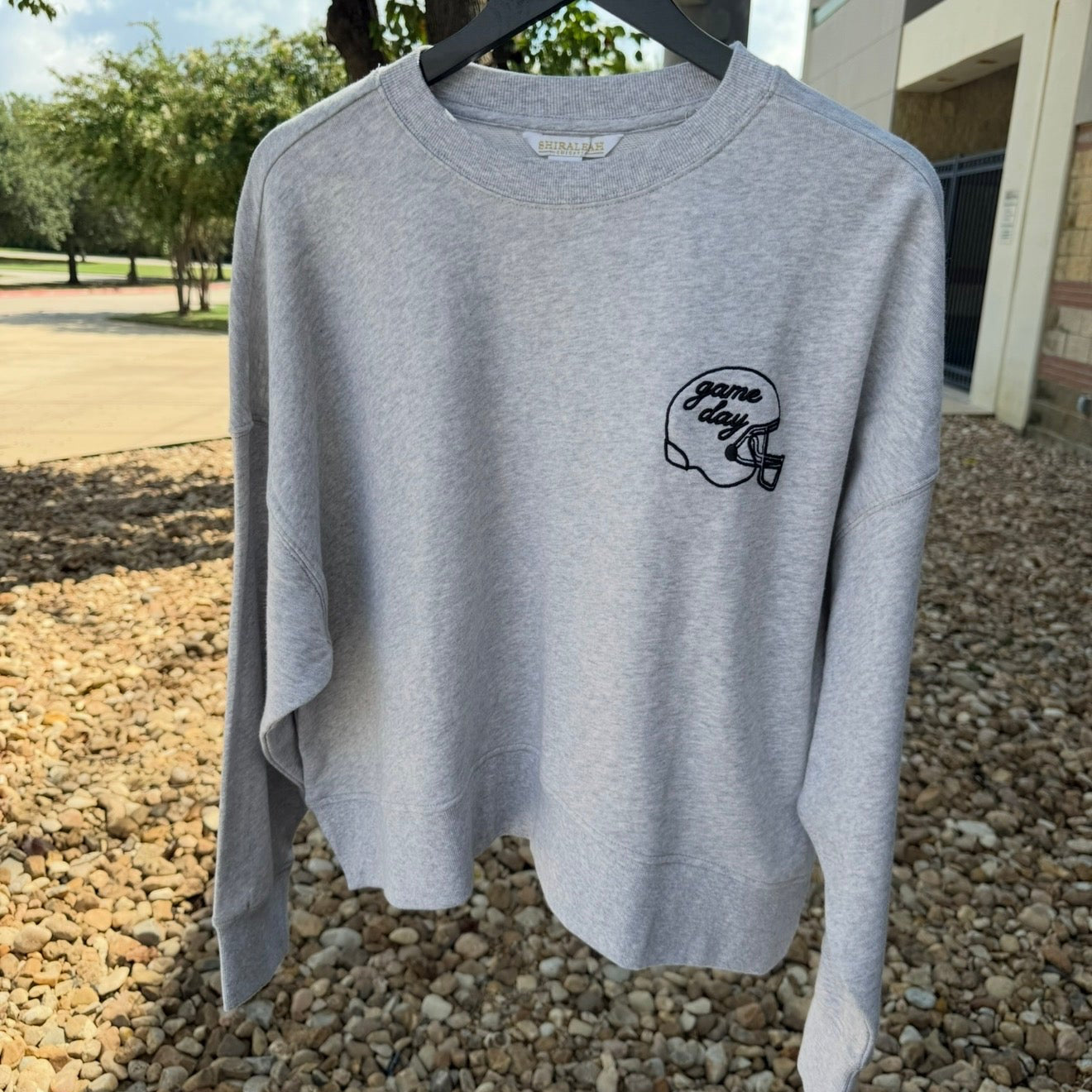 Gray/White Sweatshirt w/ Touchdown