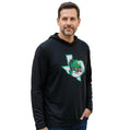 Men's Black LS Lightweight Hoodie Logo