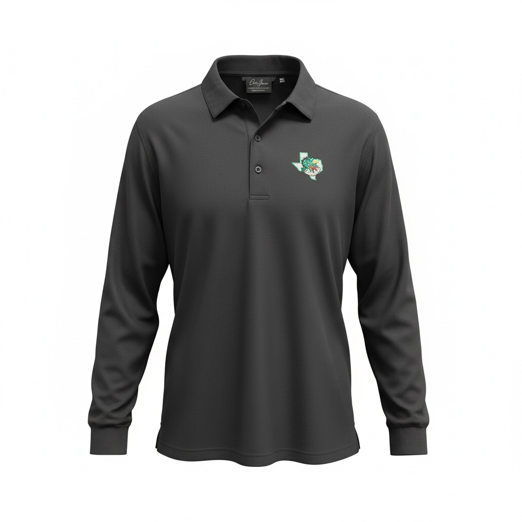 Bobby Jones Long Sleeve Polo Black