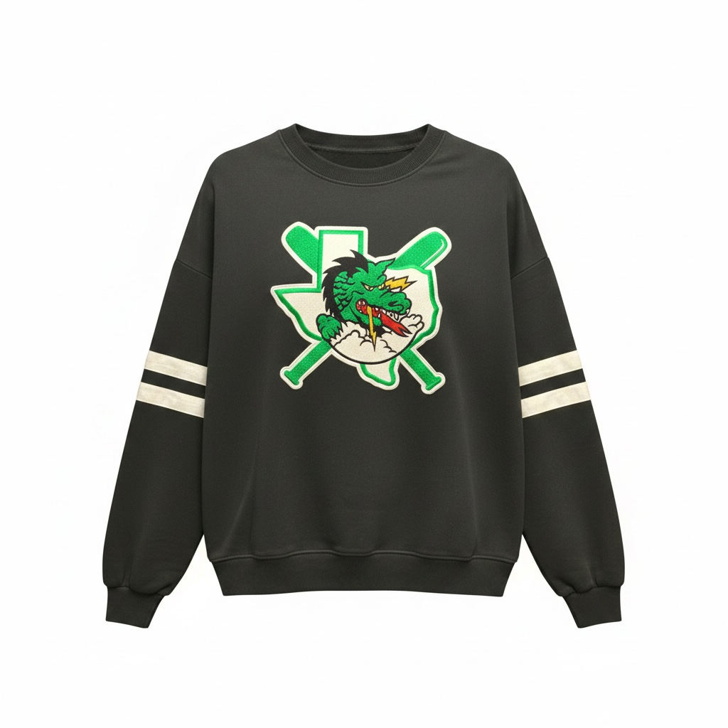 DYB Logo Black w/ stripe sweatshirt