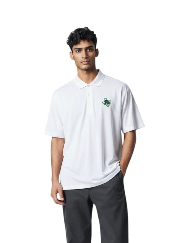 Huronn White Johnnie-O Polo
