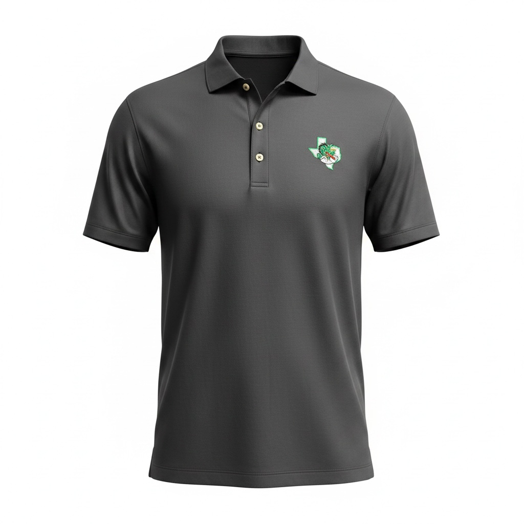 Huronn Black Johnnie-O Polo