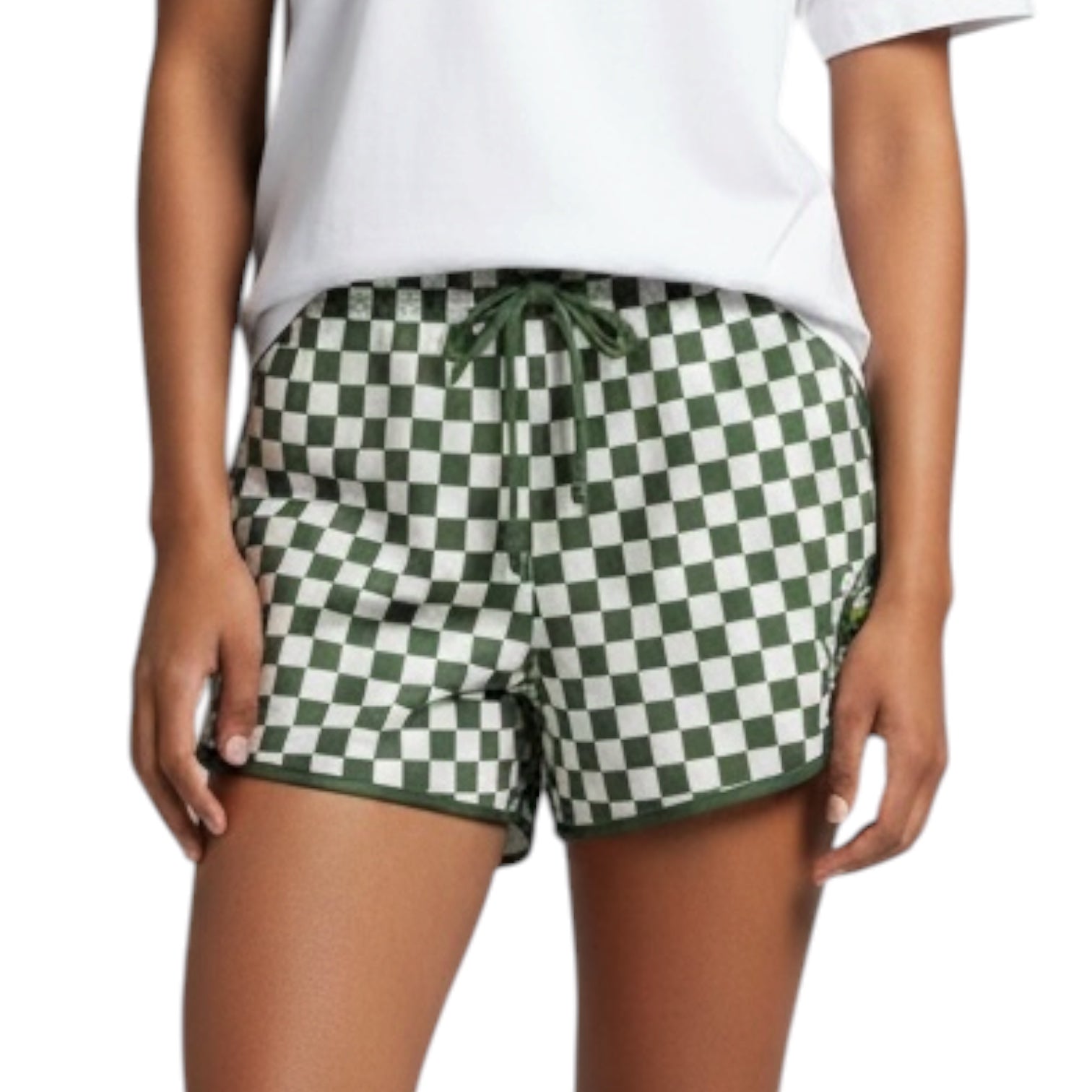 Green Checkered Shorts w/ Logo