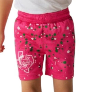 Youth Boys Pink Out Splatter Shorts