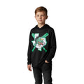 Youth Black LS Lightweight Hoodie DYB Logo