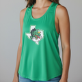 Green Tank with Glitter CISD Logo