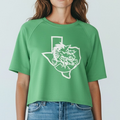 Green SS Crop White Logo