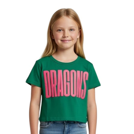 Youth Green w/ Pink Dragons