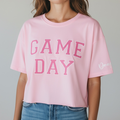 Pink Game Day Crop
