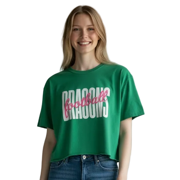 Women Green w/ White Dragons Hot Pink Football
