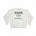White Crew Flat Dragons Carroll w/ Football