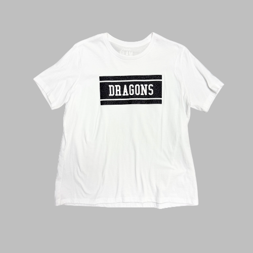White Tee with Black Dragons Box